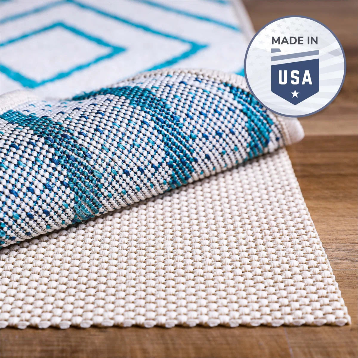 Dimson Super Grip Natural Indoor Cushioned Non Slip Rug Pad for Hardwood Floors