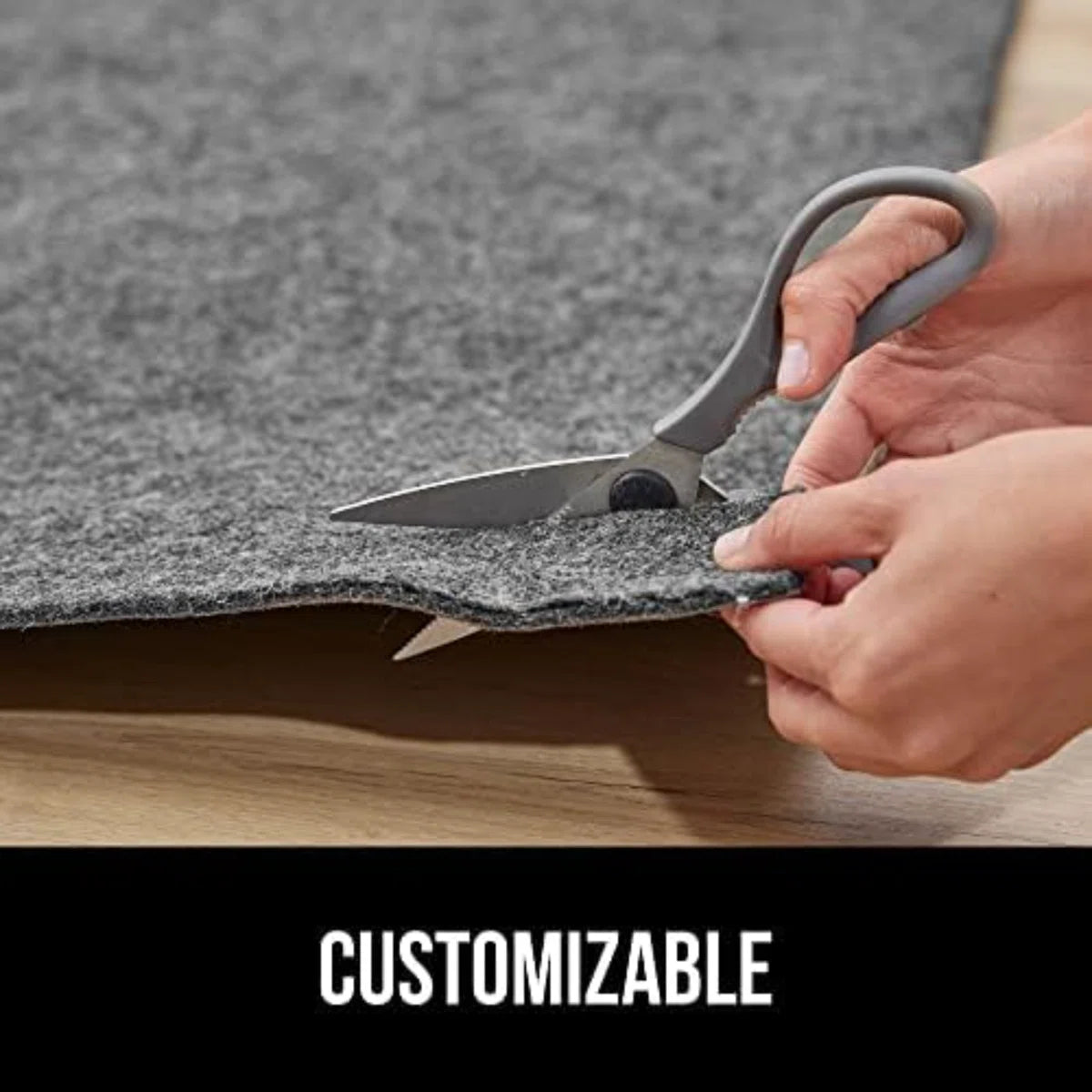 Felt And Natural Rubber Stay In Place Slip Resistant Rug Pad, 1/8In Thick, 2X3 FT Protective Padding Under Area Rugs, Cushioned Gripper Pads, Carpet Runners, Hardwood Floors Protection